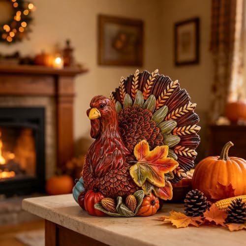 winemana Thanksgiving Turkey Decorations Indoor Table Centerpieces Decor