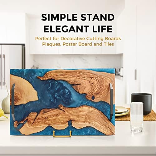 Metal Plate Holder Display Stand + Frame Holder Stand for Picture / 8 Inch