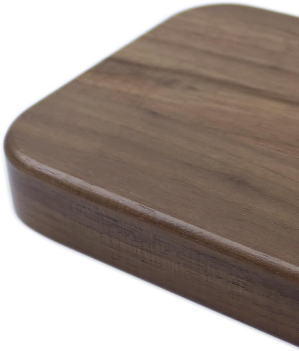 Walnut Solid Wood Square Jewelry Display Valet Tray Dish for Elegant / Black / 3.5 x 5.5
