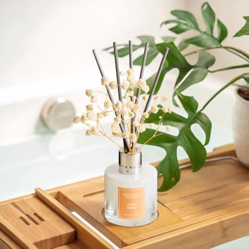 Airkeep Reed Diffuser Set,3.38 fl oz (100 ml) - Citrus Breeze Oil Diffusers with 8 Reed Sticks, Home Fragrance Reed