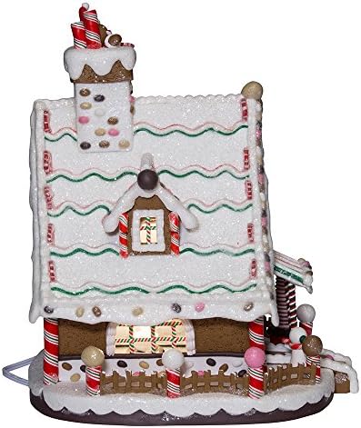 Kurt Adler 12-Inch Lighted Christmas Gingerbread House