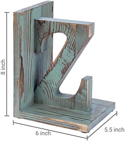 Wood Bookends / Book Ends / White