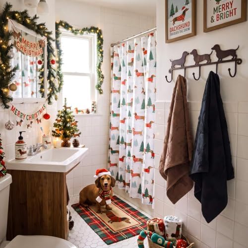 Remagr 3 Pcs Dachshund Hand Towels Set for Bathroom 29.5 x 13.8 Inch