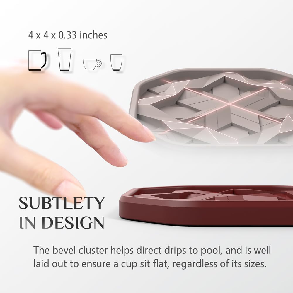 Tailored Holder / Modern Home Bar or Aesthetic / W/ Holder / 13. Burgundy and Blue / Set of 6