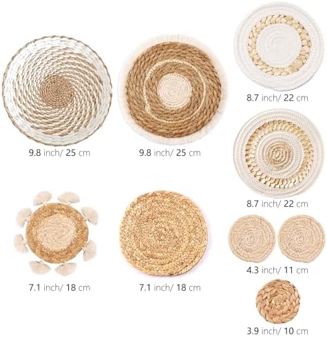 Boho Wall Basket Set / Set of 9