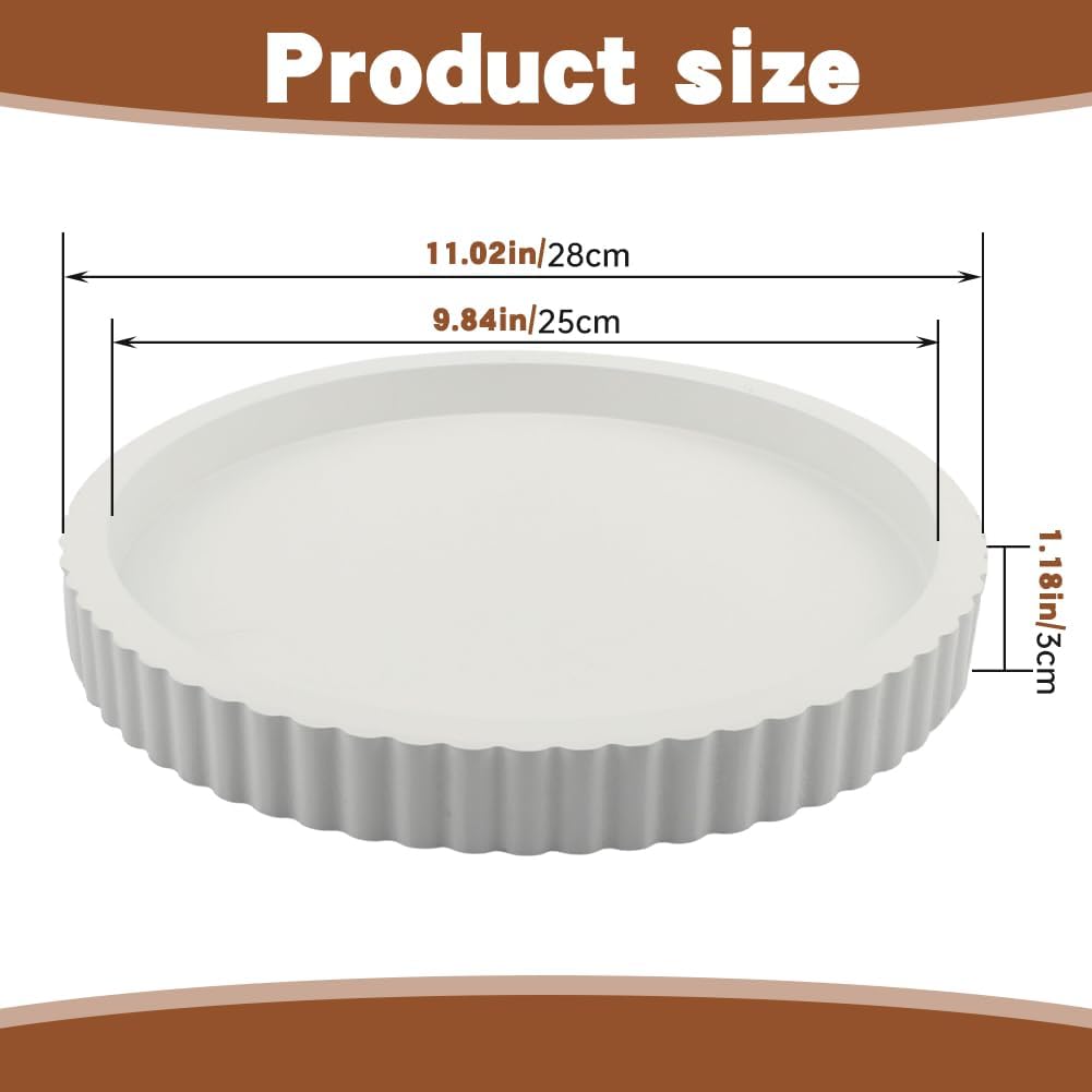 Round Concrete Tray / 12 Inch