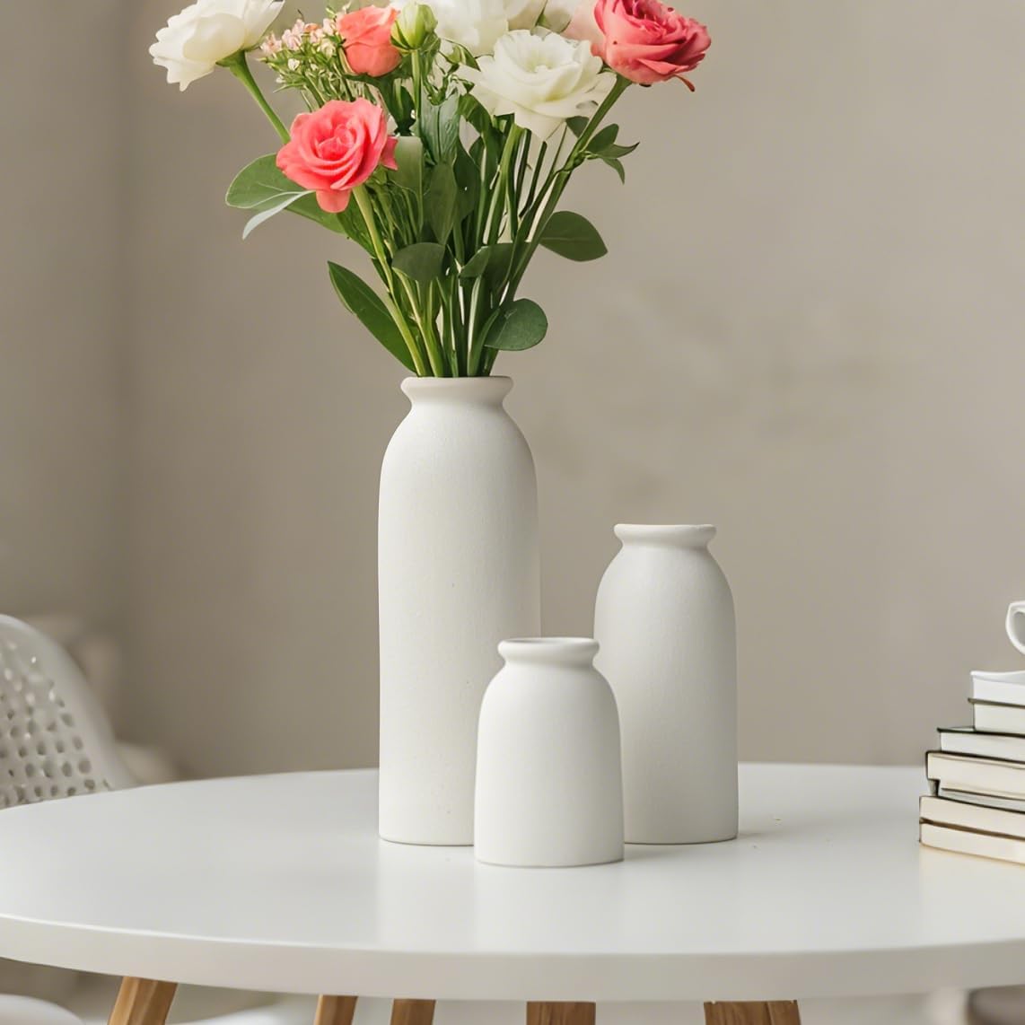 Ceramic Vase Set-3 / White