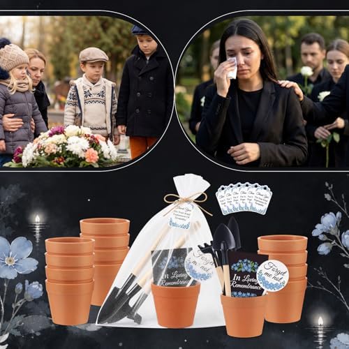 Amyhill 50 Sets Forget Me Not Funeral Favors for Guests Bulk