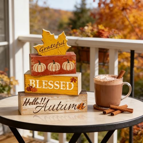 Grateful Leaves Fall Decor, Fall Decorations for Home