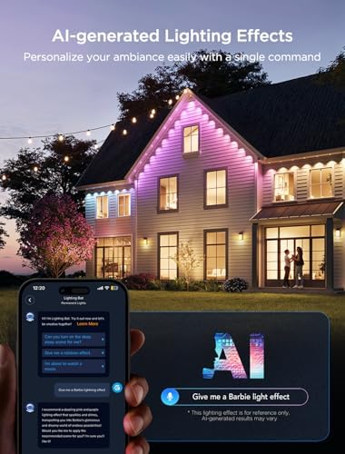 Govee Permanent Outdoor Lights 2, 100ft RGBIC Outdoor Lights with 100 Modes