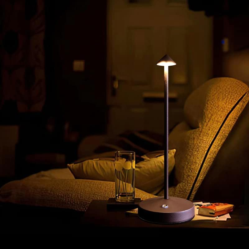 2 PACK Cordless Lamps,Battery Rechargeable Table Lamp,Portable Lamps,2 Level Brightness Dimmable Night Light,Minimalist