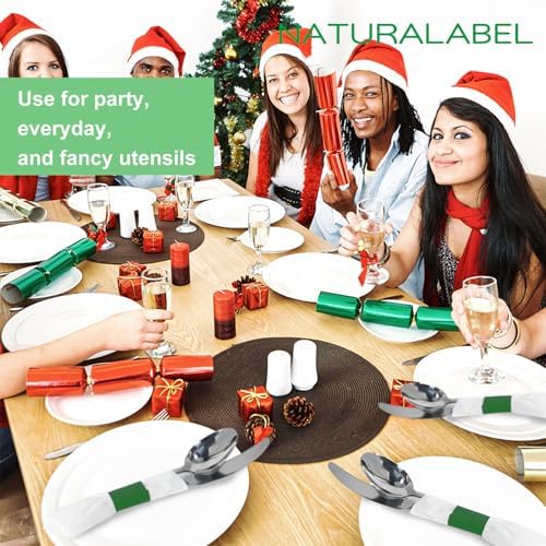 NATURALABEL Self-Adhesive Napkin Bands, Bulk Pack of 20,000, Green