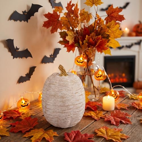 5 Inch Artificial Pumpkin Decor,Resin Pumpkin Fall Home Decoration