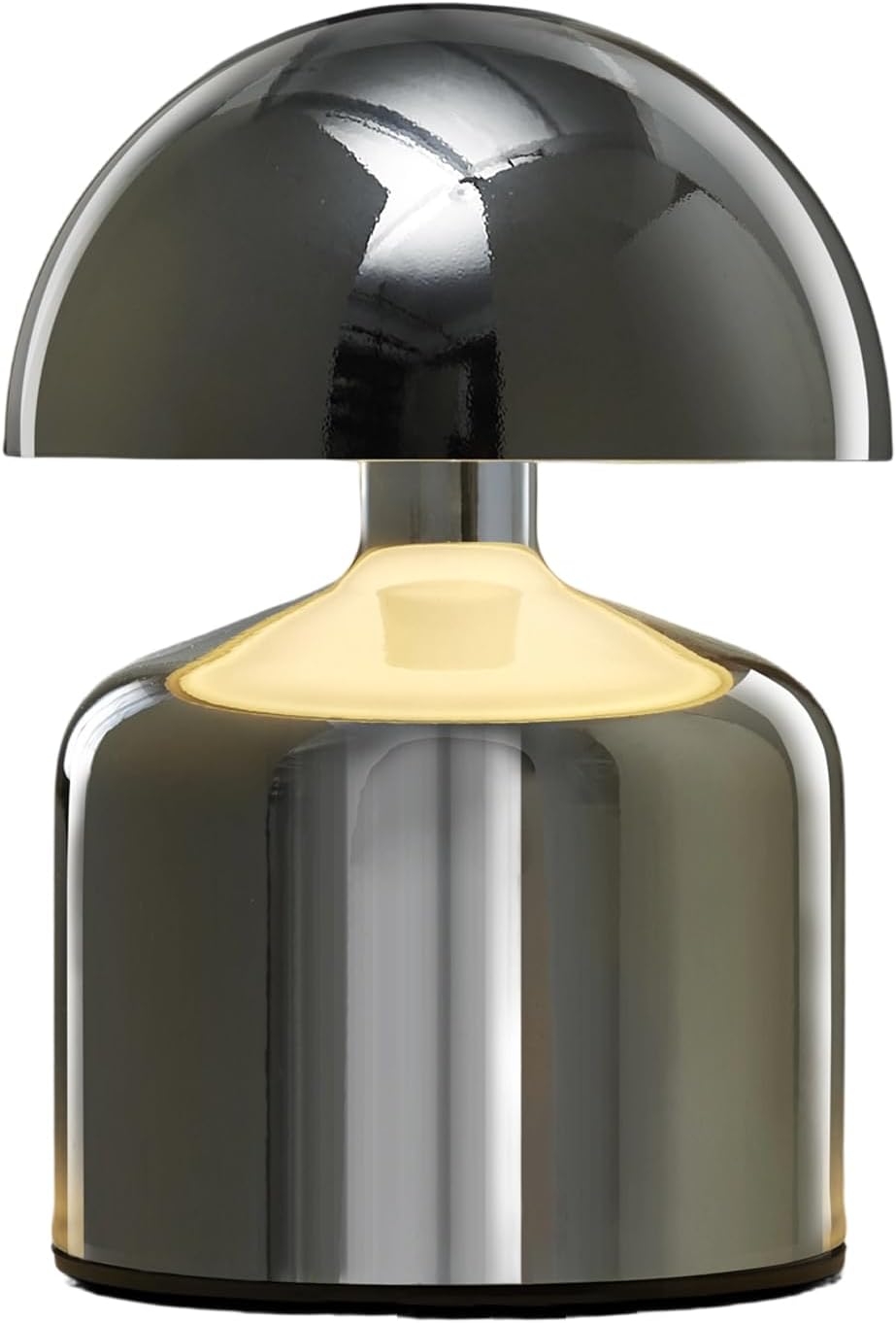 SAIWEYA Modern Cordless Mushroom Small Table Lamp, Dimmable Touch Battery | 3-Way Dimmable, Mini Rechargeable LED Desk