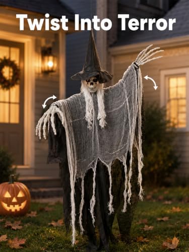 Bearhug Halloween Hanging Ghost Decorations, 3 Pack Scary Reaper Decor