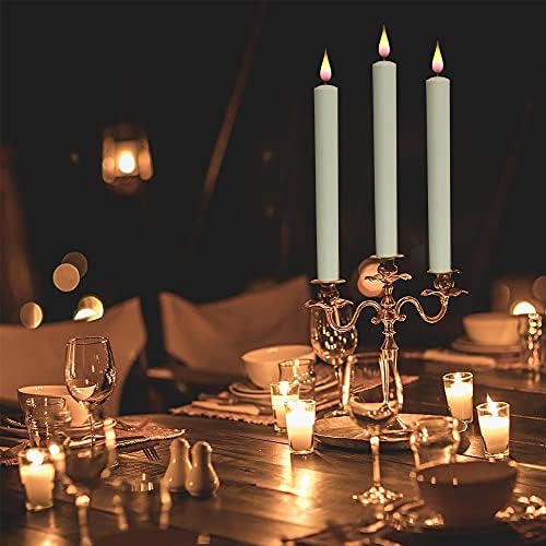 Wondise Flameless Taper Window Candles with Remote and Timer