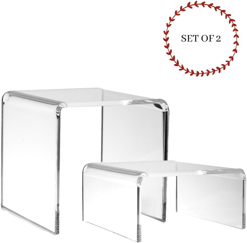 Transparent Tabletop Stands / Clear / Set of 2
