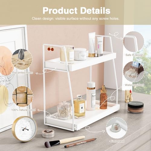 Small Counter Top Organizer / White-white