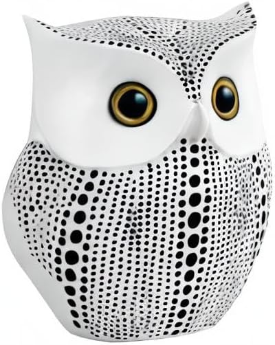 Handmade Polka Dots Buhos Modern Bird Figurine / 1-white