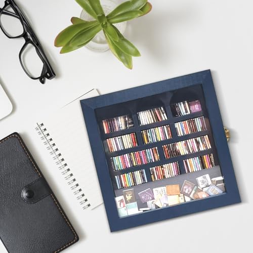 Anxiety Bookshelf – Mini Books Display for Stress Relief and Fun Decor, Perfect Decorative Miniature Library for Book