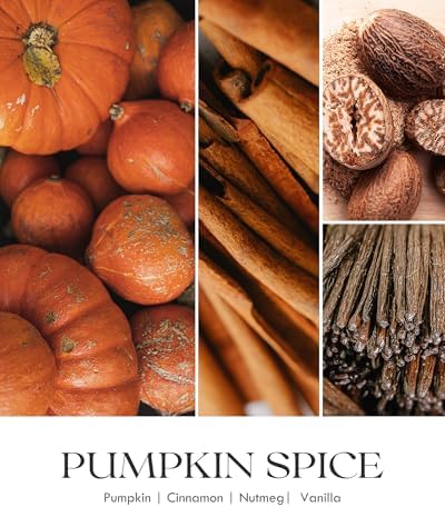 AOOVOO Pumpkin Scented Candles for Women - Aromatherapy Candle with Crystals Inside, 7oz Soy Candles for Home Scented