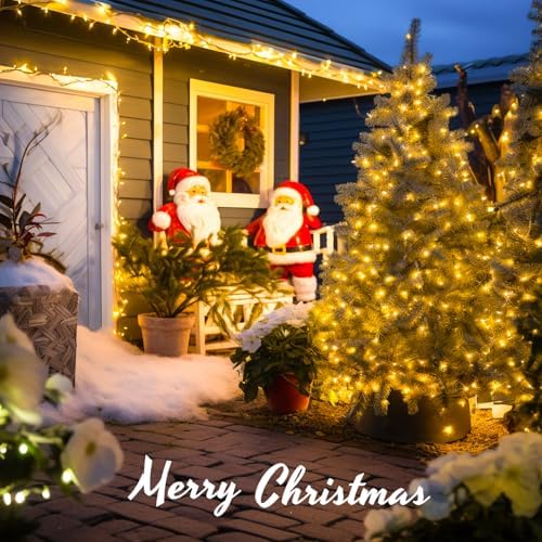 JMEXSUSS 230ft 720 LED Warm White Christmas String Lights Outdoor