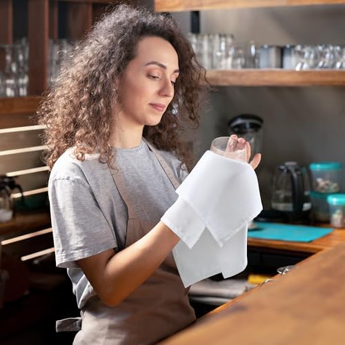 Utopia Home [24 Pack, White] Cloth Napkins 17x17 Inches, 100% Polyester