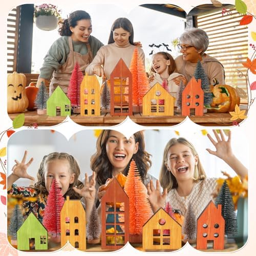 Thyle 12 Fall Table Centerpieces Decor Bottle Brush Christmas Trees