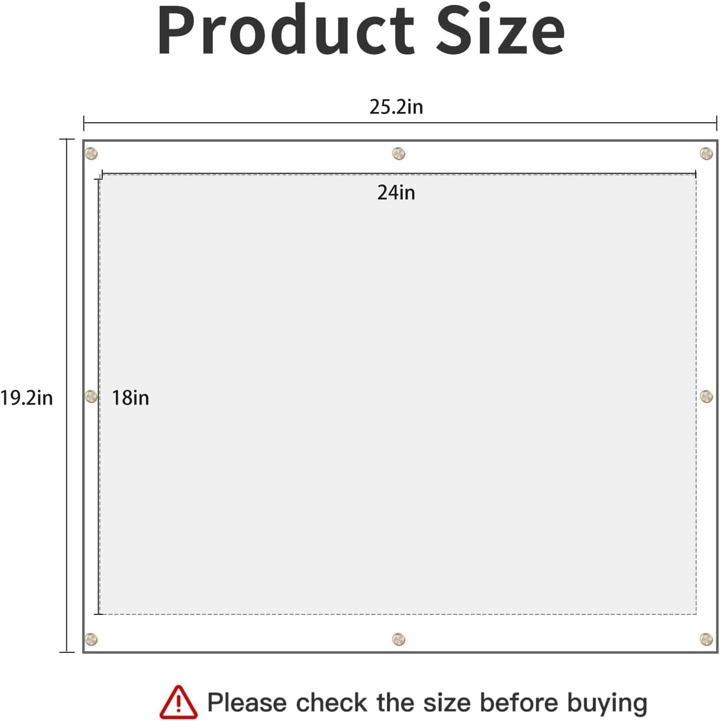 Kalami 18x24 Picture Frame Wall Mount Self Adhesive | Clear Acrylic No Drill Floating Frameless Poster Frame for Family