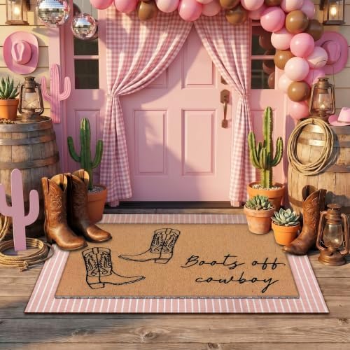 Tinideya 2 23.6 X 35.4 Inches Cowboy White Pink Brown