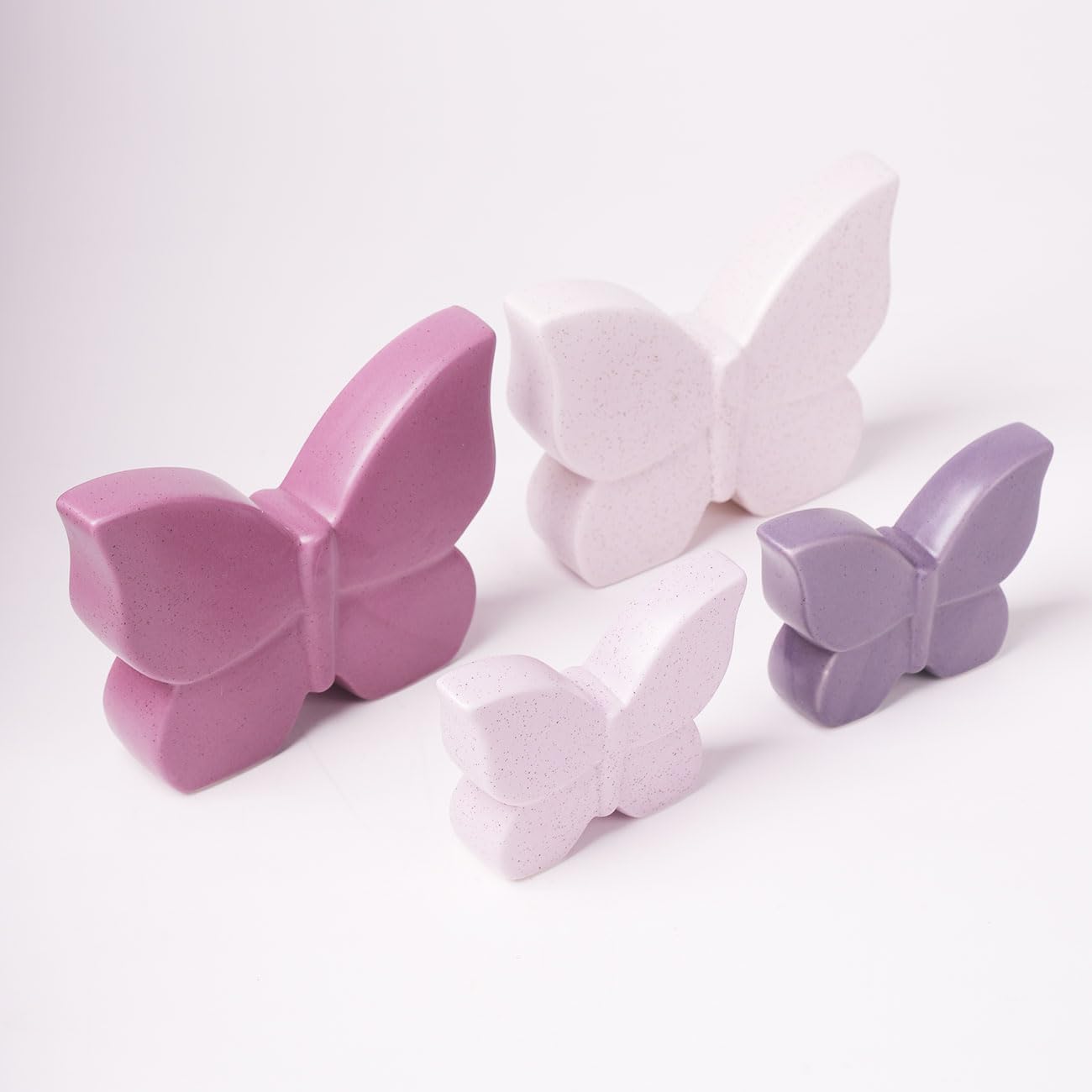 Butterfly Decor Statue Animal Figurine Gift Modern Art Sculpture / 4.7 Inch / Set of 2
