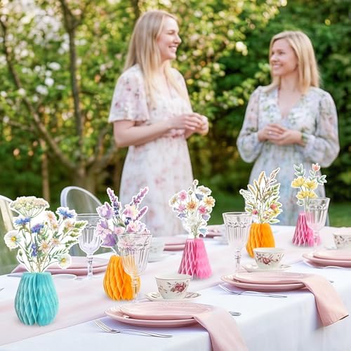 Wildflowers Honeycomb Centerpieces