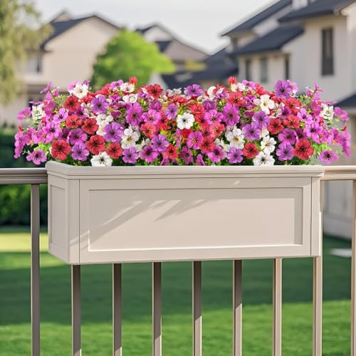 INQCMY Artificial Flowers for Outdoor Faux Plants Fake Flowers Spring Decor