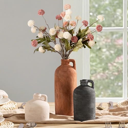 Ceramic Vase Home Table Decor / 08-rust / Set of 3