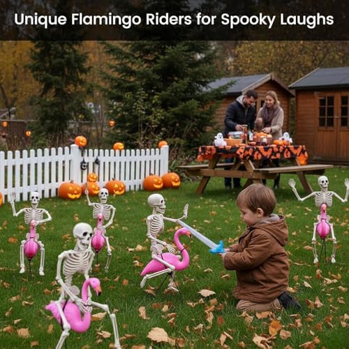 16" Poseable Small Skeleton for Halloween: Sturdy Joints Hold Pose Firmly