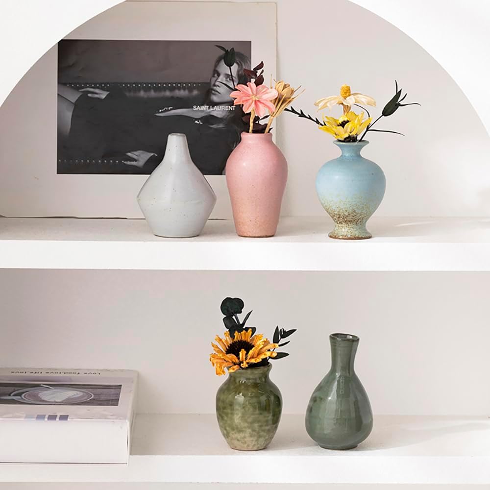 Ceramic Bud Vase / Set of 5