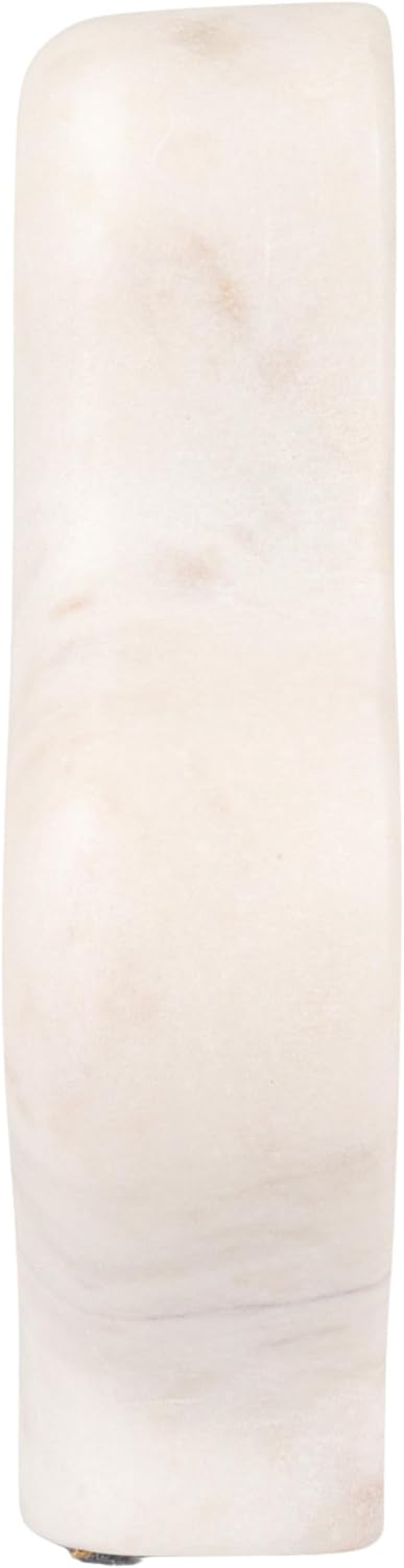 Decorative Abstract Marble Sculptures / White / Set of 2