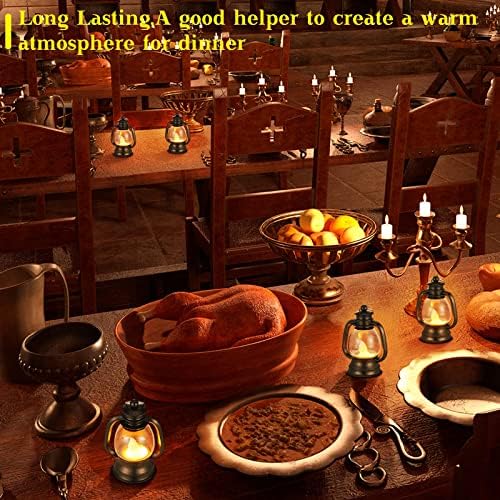 Ferraycle 12 Pcs Mini Lanterns Bulk 4 Inch Black Lamp Table Centerpieces