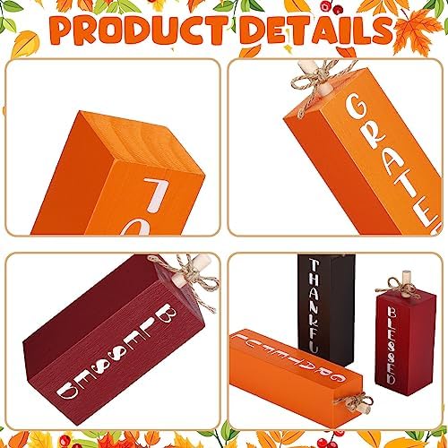 Redbaker 3 Pcs Fall Decorations for Home, Fall Centerpieces for Table