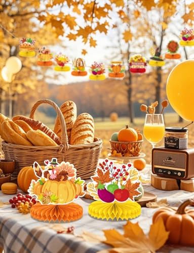 Thanksgiving Table Decorations, 9 Pcs, Fall Table Decor
