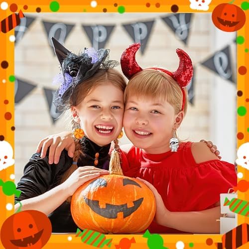 36Pcs Halloween Tree Ornaments Double Sided Acrylic Hanging Decor