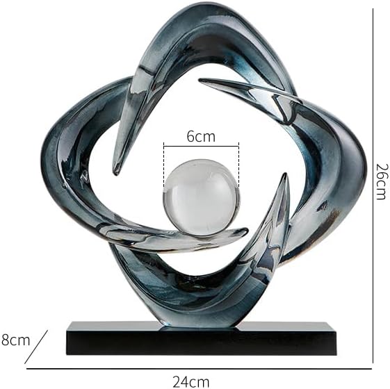 Resin Gold Decorative Statue / Gray