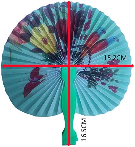 30 Pcs 3.5" Mini Chinese Paper Fans