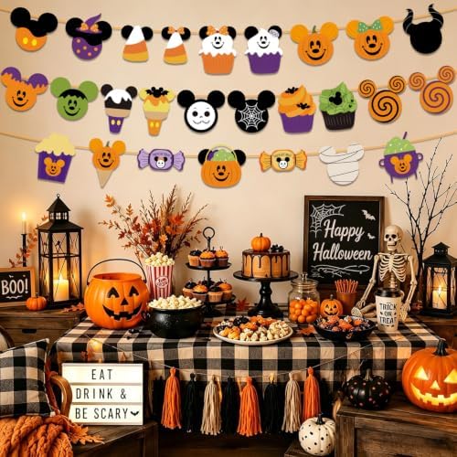 3pcs Mouse Halloween Decorations Banner