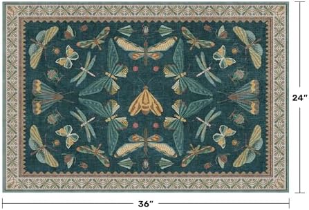 Washable Entry Rugs for Inside House - Non Slip 2x3 Small Rugs for Entryway, Kitchen, Powder Room, Stain & Fade