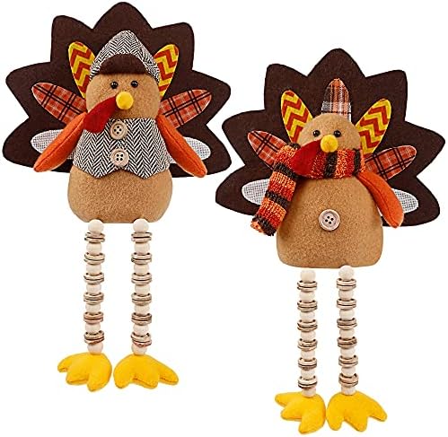 FORUP 14 Inch Turkey Thanksgiving Decoration for Home Autumn Fall Thanksgiving Harvest Decorations
