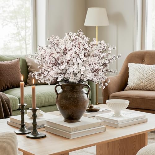 16Pcs Artificial Babys Breath Flowers Real Touch Fake Flowers Decoration