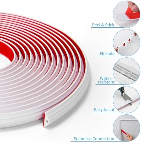 Self-Adhesive Panel Moulding Décor Lines / Molding Trim White / 30 Inch