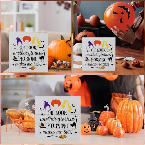 Halloween Decorations Sign Witches Wood Sign