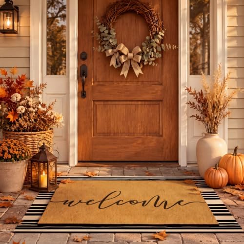 Tinideya 2 23.6 X 35.4 Inches Western Striped Brown Black